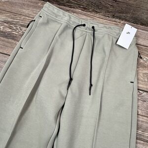 Nike Mens Tech‎ Fleece Wide Leg Pants Light Army Green LARGE HJ0695-320 NEW $150